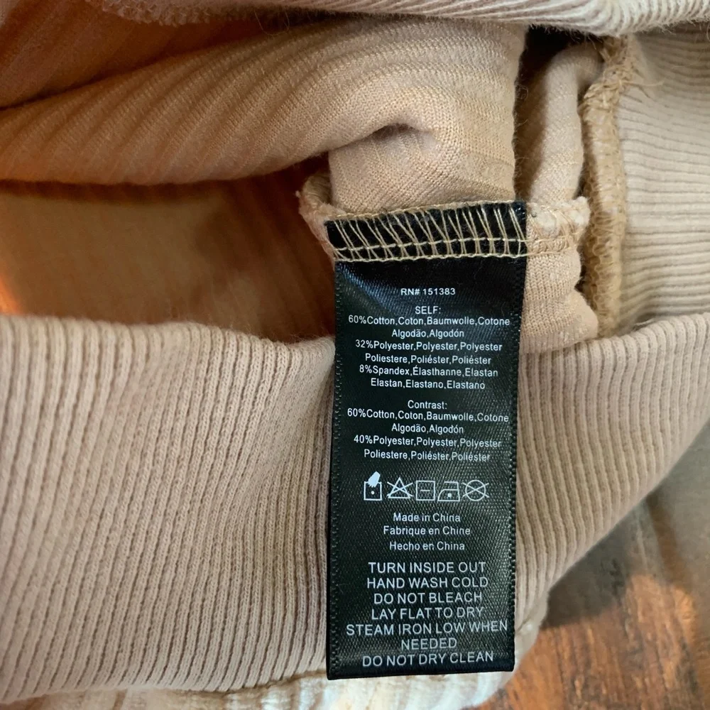 Current Air Tan Ribbed Hoodie - Picture 7 of 8